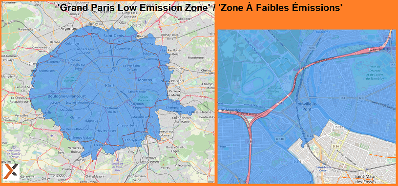 Low Emission Zones In Paris   Grand Paris Low Emission Zone Zone A Faibles Emissions  